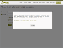 Tablet Screenshot of frynga.com